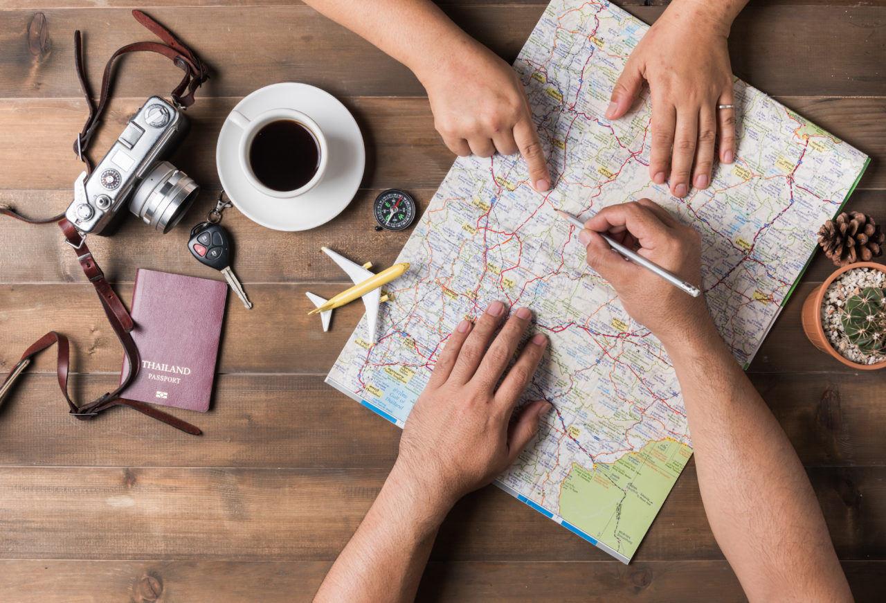 map with 2 people
