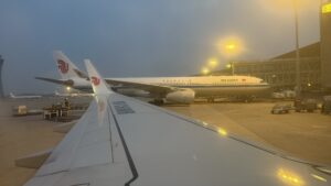 view from the airplane 