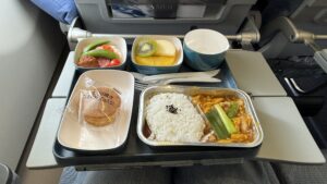 food in the airplane 