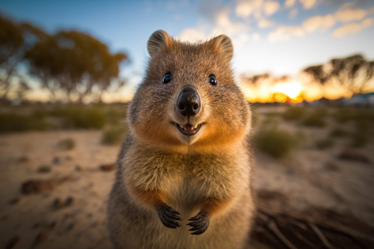 smiling quokka